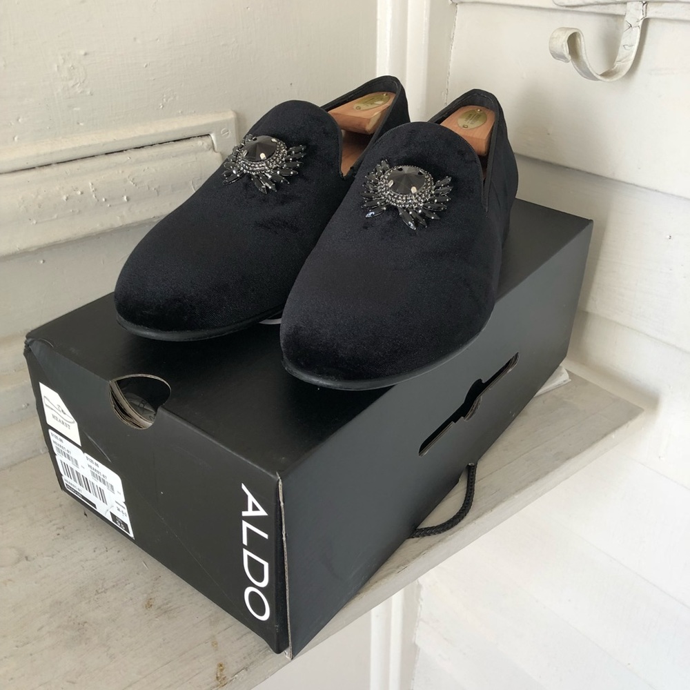 Aldo velvet loafers